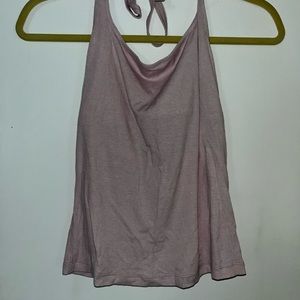 Light purple, rib knitted halter top. Lululemon. Size Small/0.